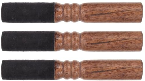 LIGHTAOTAO 3 St Handgjorda Träklubbor för Meditation Härdat Hårt Ergonomiska och Polerade Mallets för Tibetanska Sångskålar Ljudterapi och Mindfulness Långa Säkra och Hållbara för Yoga och