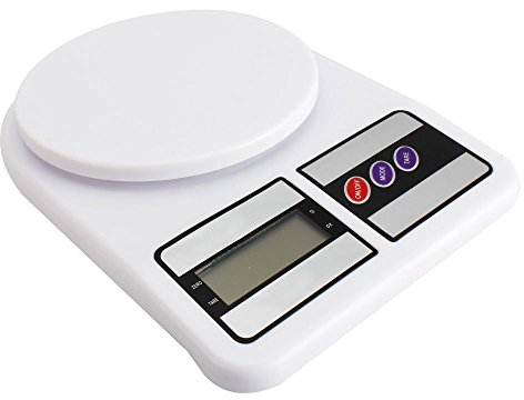 TEMPO DI SALDI Báscula digital de cocina electrónica lcd botón Tara casa pesa de 1 g a 7 kg