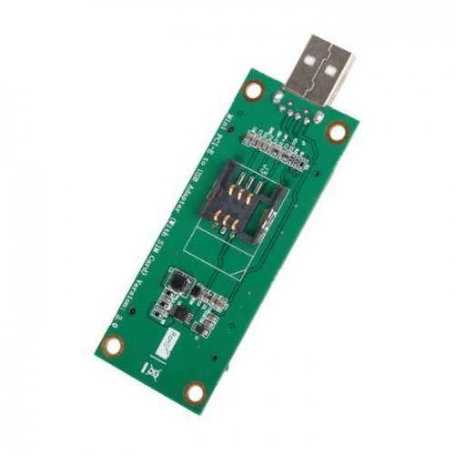 cablecc Mini-PCI-E auf USB-Port, 52-polige Adapterkarte mit SIM-Slot-Modul, LTE-Testwerkzeuge