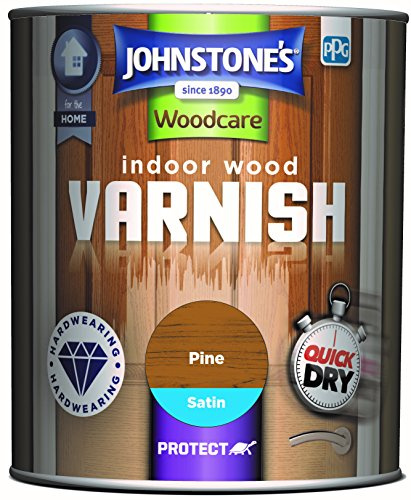 Johnstone's Woodcare Indoor Wood Varnish - Pine 750ml