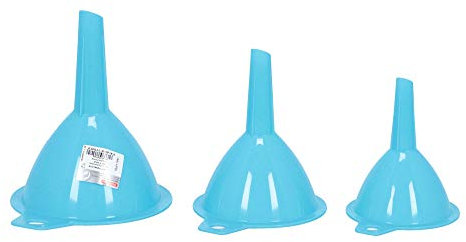 Plastic Forte - Embudo Plástico Set 3, 6,5-8-9,5 Cm.