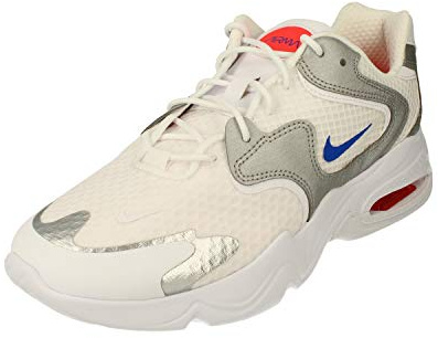 Nike Air Max 2X Herren Running Trainers CK2943 Sneakers Schuhe (UK 8.5 US 9.5 EU 43, White Racer Blue 101)