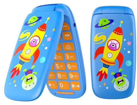 ukuu Klapphandy 1,8 GSM Kinderhandy Dual SIM Mobiltelefon ohne Vertrag mit großen Tasten und Batterie mit großer Kapazität - Blau