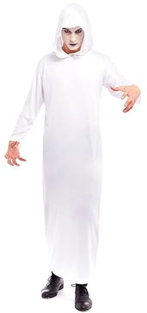 Partilandia Disfraz de Túnica Blanca para hombre Talla M hombre