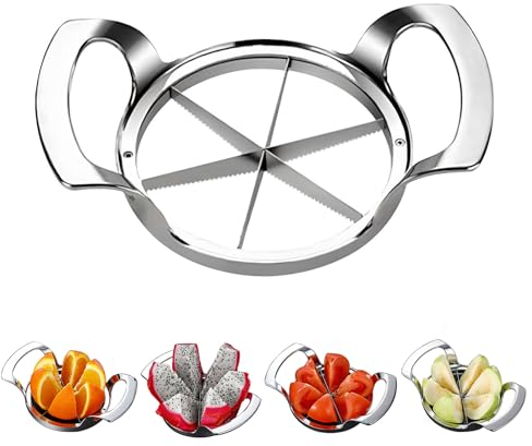 Trancheuse et vide-pomme en acier inoxydable épaissi, coupe-pommes, séparateur, coupe-fruits, coupe-fruits, facile à utiliser, gain de temps, gain de main-d'œuvre, convient pour pommes, poires,