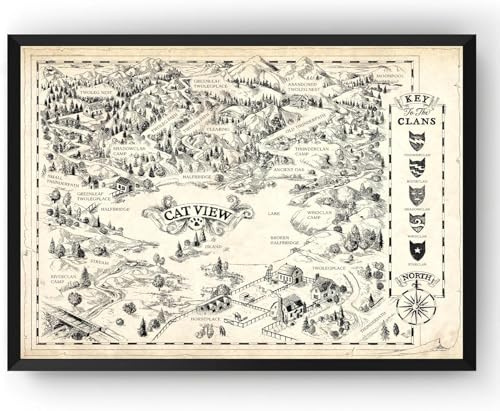 Affisch av en Warrior Cats klan, Warrior Cats, The Warrior Clan, utan ram (v3) (A4 21 x 29,7 cm)