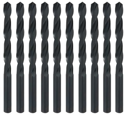 Misuyue 4.2mm HSS Metal Drill Bits, 10pcs Carbide Drilling Bit Sets, Twist Drill Bit suitable for Copper Aluminium Iron Plastic, Wood Drilling Bits