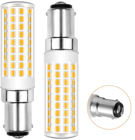 TRIJZHOU B15D - Bombilla halógena de repuesto (luz blanca cálida, 3000 K, 60 W, 70 W, 650 lm, CA 220-240 V, doble contacto B15D, para lámparas de escritorio, lámparas de techo, 2 unidades)