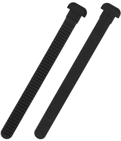 WOONEKY 2Pcs Universal Black T-Shape 150Mm Snowboard Binding Ladder Straps Toe Strap Replacement Ski Boot Buckle Tool Snowboarding Binding Accessories for Skiing