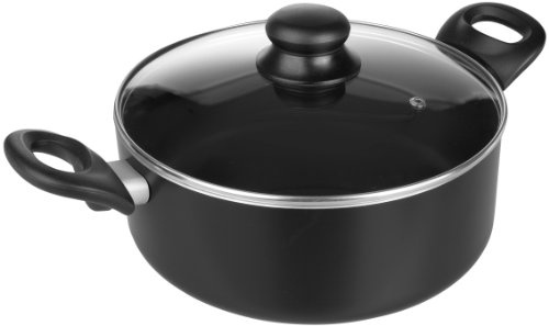 IBILI - Cacerola con tapa de cristal, Aluminio, 16 cms, Antiadherente, Apta para induccion