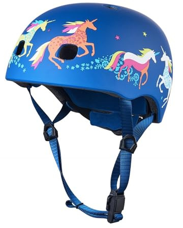 Micro | Casque Rocket | Enfants | Finition Mate | Boucle Magnétique/Lumière LED intégrée | 2-5 Ans