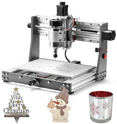 Genmitsu 3020-PRO MAX V2 CNC Router Machine, Upgraded 3 Axis Engraver for Metal, Wood, Acrylic, PCB MDF, New Structure & Offline Controller & 6pcs Limit Switches, Working Area 11.8 x 8.1 x 3.1 inch