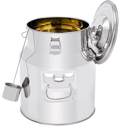 Verseuse à lait pour vin huile de jus transport laiterie lait pour transport couvercle carafe à lait récipient à lait cruche de transport cruches à lait couvercle enfichable gel (14 L)
