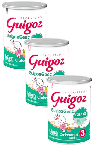 GUIGOZ GUIGOZGest 3 Lait de croissance en poudre de 1 à 3 ans - Boîte de 800g (Lot de 3)