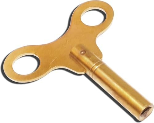 Chiave per carica orologio meccanico a manovella strumento chiave in ottone (chiave n. 7-4 mm I.D.)