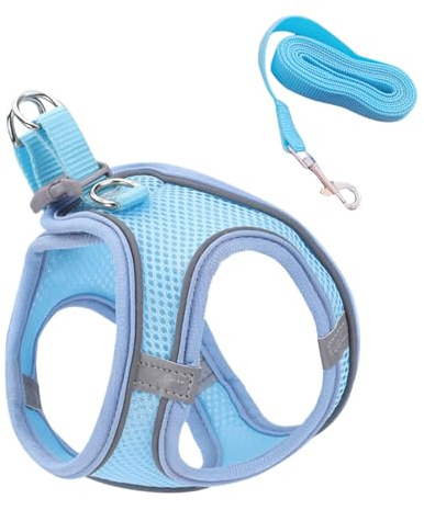 Nhujevkom Imbracatura Antifuga per Gatti - Set Imbracatura e Guinzaglio per Gatto,Taglie Piccola Media Grande per Gattini Pettorina a Gilet Accessori per Viaggio Addestramento