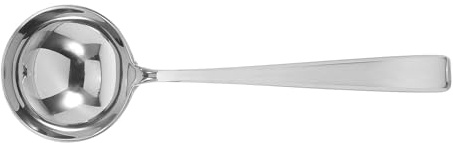 TEHAUX Cuchara de Salsa Pequeña de Acero Inoxidable Cucharón Redondo para Servir Gravy y Salsas Cocina Profesional y Hogar Utensilio de Cocina Resistente y Elegante para Restaurantes