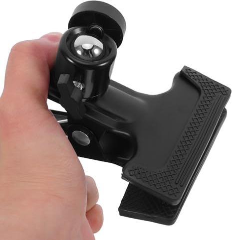 Kisangel Pince de Serrage Métallique pour Trépied Appareil Photo avec Tête Rotative Vis Support Studio pour Caméra Fond Photo et Vidéo