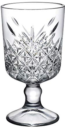 Pasabahce 51648 Cocktailkelch Weinkelch Dessertkelch Timeless im Kristall-Design/Vintage, Höhe ca. 15,1 cm, 6 Stück