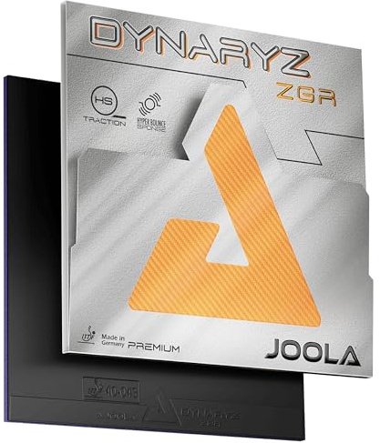 JOOLA MAX TGRUB024 Table Tennis Rubber, Soft Backing, Fine Adhesive, Tension Type, Dynamic, ZGR Black (011)