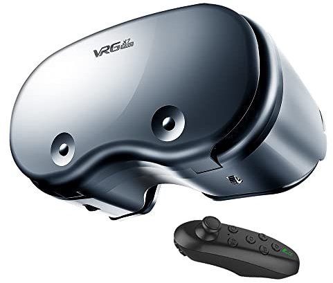 VR Headset Compatible for iPhone and Android Phone, Virtual Reality Glasses with Blu-ray Eye Protected Light & Small, Watch Movies, Video & Play Game, Support 4.7-7.0” Smartphone