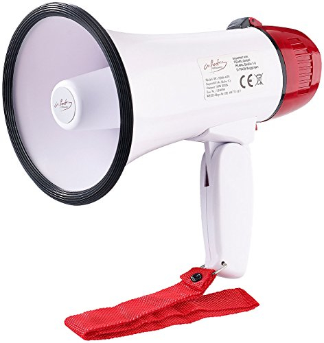 infactory Lautsprecher Megafone: Megaphon 10 Watt (Versandrückläufer) (Hand-Megaphon, Kompaktes Megafon, Verstärker)