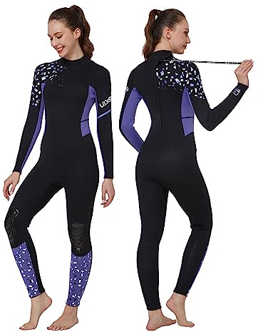 Seaskin Full Wetsuits for Men Womens 3mm Back Zip
