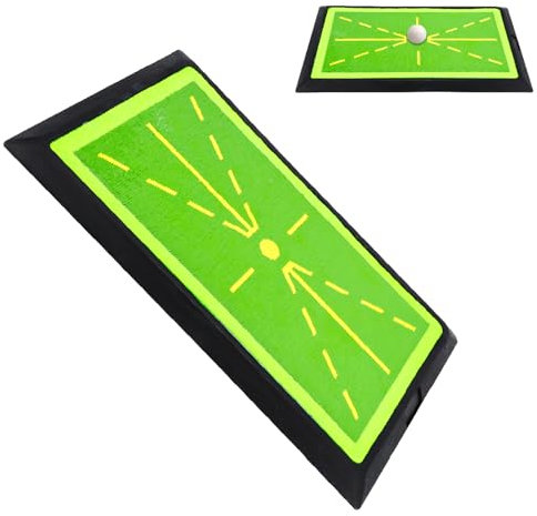 Golf Swing Mat, 12×17 INCH Portable Golf Practice Mat, Analyse Swing Path & Correct Stance & Posture for Golf Training, Golfer Training Aid for Indoor & Outdoor Practice