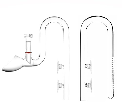 JARDLI Mini Skimmer Lily Pipe Outflow and Inflow Kit for Nano Planted Tanks (17mm for 5/8'' i.d. (16/22mm) tubing)