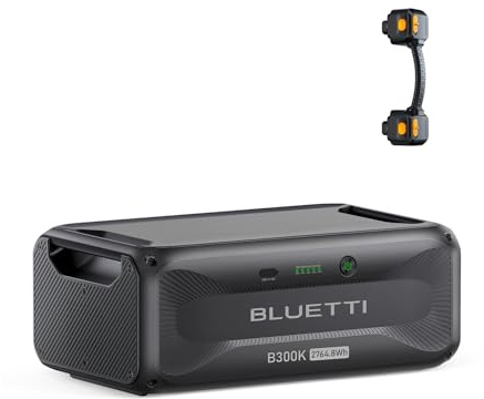 BLUETTI B300K Batería de Expansión, 2764,8Wh Paquete de LiFePO4 para Generador Solar Apex 300, Batería Adicional para el Hogar, Emergencias y Viajes