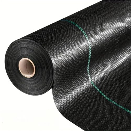XUWEWI ogräsbekämpning membran ogräsbarriär tyg kraftig, vävd kontroll, halkfria utomhusgummigolvmattor, block polyeten marken co (200 x 1 000 cm)