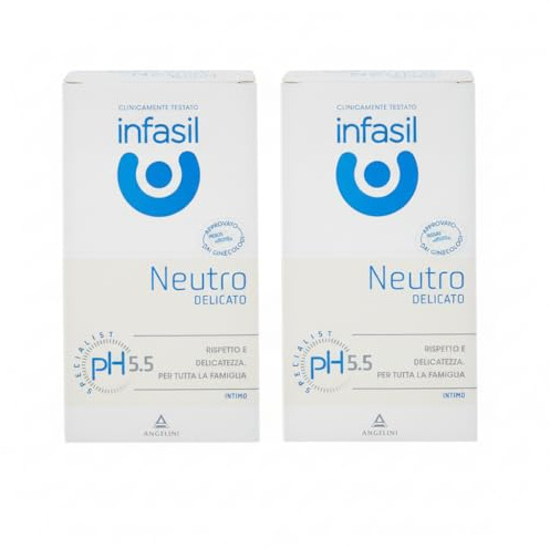 2x DETERGENTE INTIMO NEUTRO DELICATO PH 5.5 200 ML, per Tutta la Famiglia