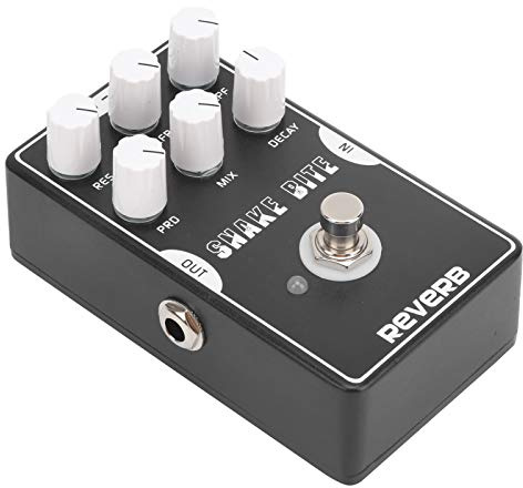 WGFOIP Reverb Pedal, Electric Guitar Reflector Effect for Studio Musicians, Aluminum Alloy Shell, Single Block Unit