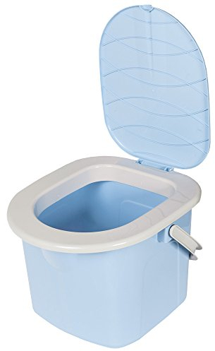 BranQ 15.5 Liter Camping Toiletteneimer Reisetoilette Outdoor, Blau, One Size, 0783788159664