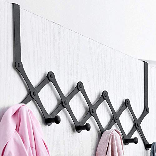 Atyhao Crochets de porte, acier inoxydable au-dessus des crochets de porte télescopique pliant chapeau sac à dos cintre porte accrochage rack pour salon chambre(#2)