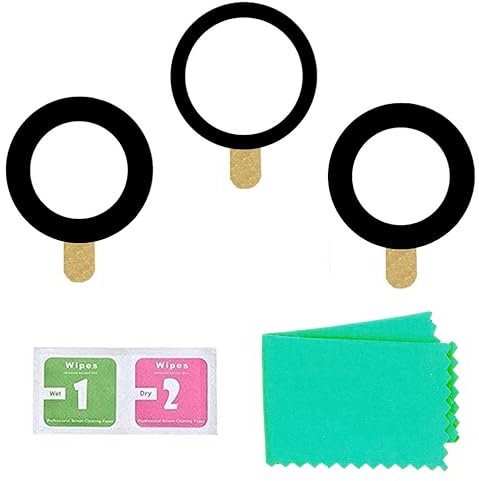 2 Piezas Vidrio Compatible para iPhone 12 Pro MAX Lente de Cristal de la Principal Cámara Trasera de Repuesto con Adhesivo, de la Objetivo Posterior Reemplazo Lentes Adhesivo preinstalado