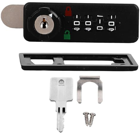 Cerradura de Combinación Mecánica, Cerradura de Seguridad con Contraseña, Resistente Al Desgaste, Compacta, Antiimpacto,
