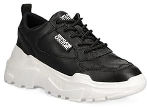 Versace Jeans Couture Sneaker 77VA3SC2 ZP307, Schwarz 899, 38.5 EU