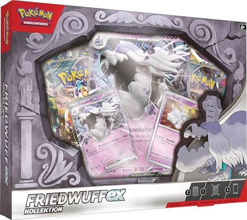 Pokémon-Sammelkartenspiel: Kollektion Friedwuff-ex (4 Boosterpacks, 2 holografische Karten & 1 überdimensionale Karte)