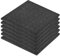 'vidaXL Fall Protection Tiles - Durable, Impact-Resistant Rubber, All-Weather Protection, Ideal for Patios, Walkways, Children's Play Areas - 50x50x3 cm - Set of 6 - Black