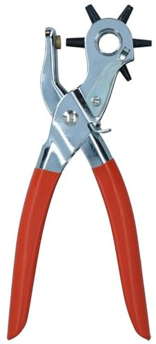 SHSHbuy Perforatrice à Main,Cuir Poinçon Pince,Ceinture Puncher Trou Perforateur pour Papier,Carte,Ceinture,Bracelet de Montre,Poinçons 2-4.5mm