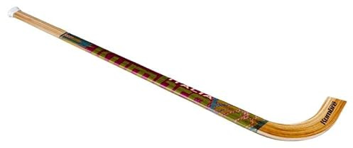 KUMBRE ITALIA - Stecca Hockey su Pista Viola, Manico S in Legno Canadese, Peso 420-460 g, 1 unità, Finitura Naturale, Senior, Rigidità Variabile con Fibra di Vetro