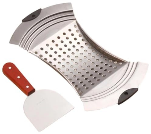 Stainless Steel Spaetzle Maker with Grip Handle Pasta Maker Strainer Skimmer Spoon Pasta Strainer Traditional German Egg Noodle Dumpling Tool