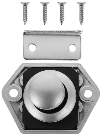 WHAMVOX Cerradura para Cajones de Autocaravana Pequeña Fcs303-1 Cerradura de Botón de Aleación de Zinc Resistente y Duradera sin Llave Adecuado para Muebles Barcos y Vehículos