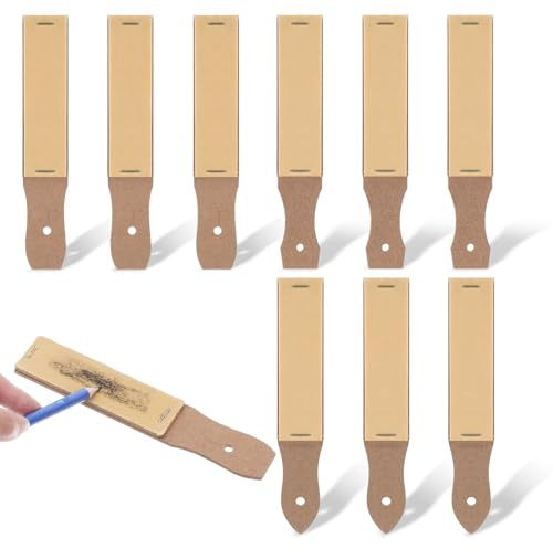 9 st sandpapper pennvässare, skiss sandpapper med 3 stilar pastellvässare konst ritverktyg för vuxna tonåringar konstnär skissa nybörjare pastellpinnar kritor kol