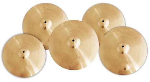 Professionell Cymbal B8 Cymbal Set 5 Delar14 Hihat 16 Crash 18 Crash 20 Rikträning Cymbal Cymbaler För Nybörjare