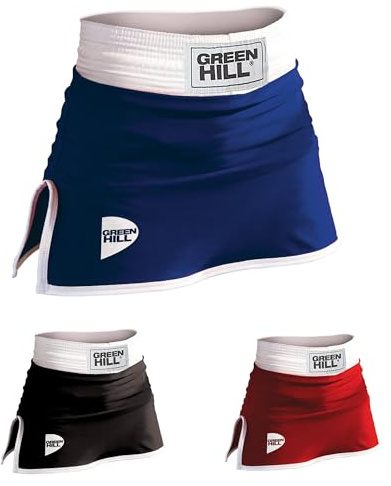 GREEN HILL PANTAGONNELLINO Pugilato Femminile Donna Boxe Boxing Panta Gonna (Nero, XS)