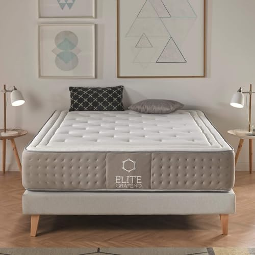 Dreaming Kamahaus Colchón Viscografeno Élite | Reversible | VISCOGRAFENO GEL FRIO | Firmeza Media | ±30 cm altura | 150x190 cm