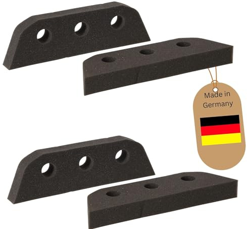 Novaliv 4X Schaumstoffbesen Ersatzschwamm Besenkopf Klein Friseurbesen Schwarz Noppenbesen Hundehaarentferner Broom Parkett Besen für Drinnen Teppichbesen Bodenabzieher Haushaltsbesen Wunderbesen