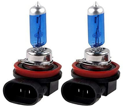 Riloer Bombillas de Luz de Coche, 2PCS H11 12V 55W Faros de Xenón, Bombillas de Haz Sumergido para Vehículo, Superblanco